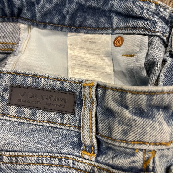 Volcom Blue Distressed Jean Shorts - Picture 5 of 5